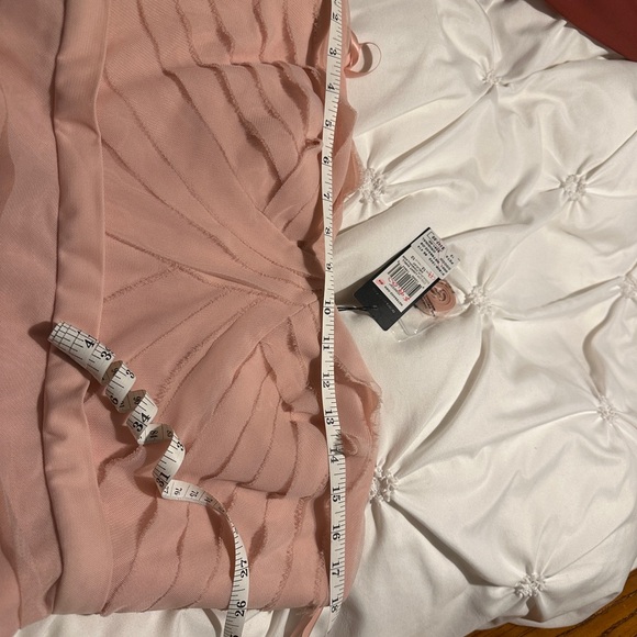 BCBG cocco strapless ruffle tulle dress color pink size 12 - Picture 9 of 9